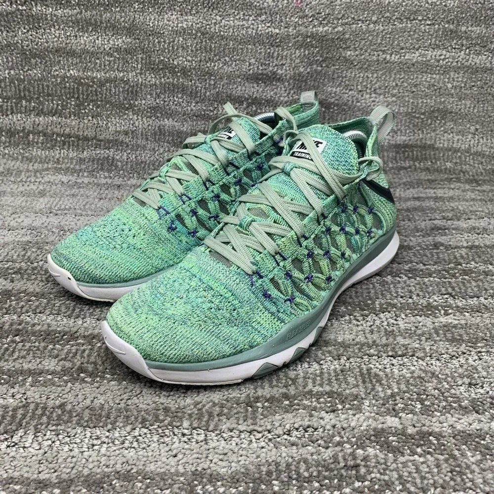 Size 7.5 Nike Train Unltrafast Flyknit Shoes Enamel Green 843694 300